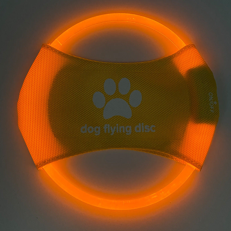 Dog Flying Discs Light Glowing LED Luminous Training Interactive Toys Game Flying Discs Dog Toy Pet Dog Accessories Pet Products