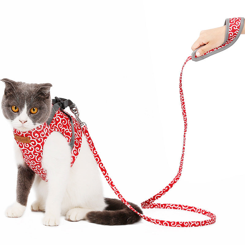 Cat vest harness and leash