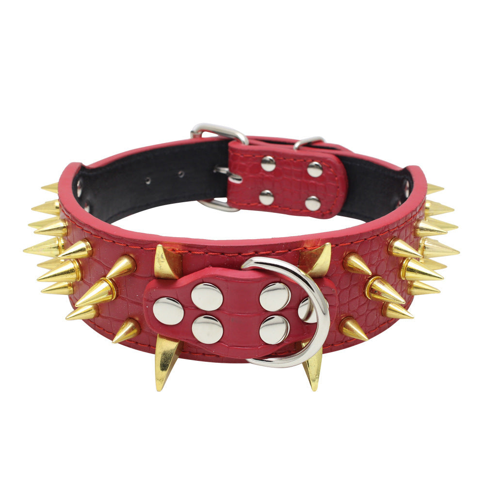 Large Rivet Bite-Proof Pet Collar