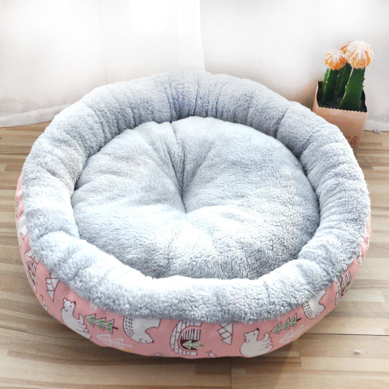 Dog And Cat Bed Padded With Round Cotton