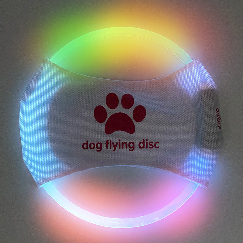 Dog Flying Discs Light Glowing LED Luminous Training Interactive Toys Game Flying Discs Dog Toy Pet Dog Accessories Pet Products