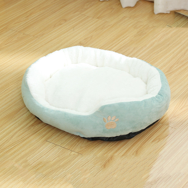 Removable And Washable Cat Round Pet Bed