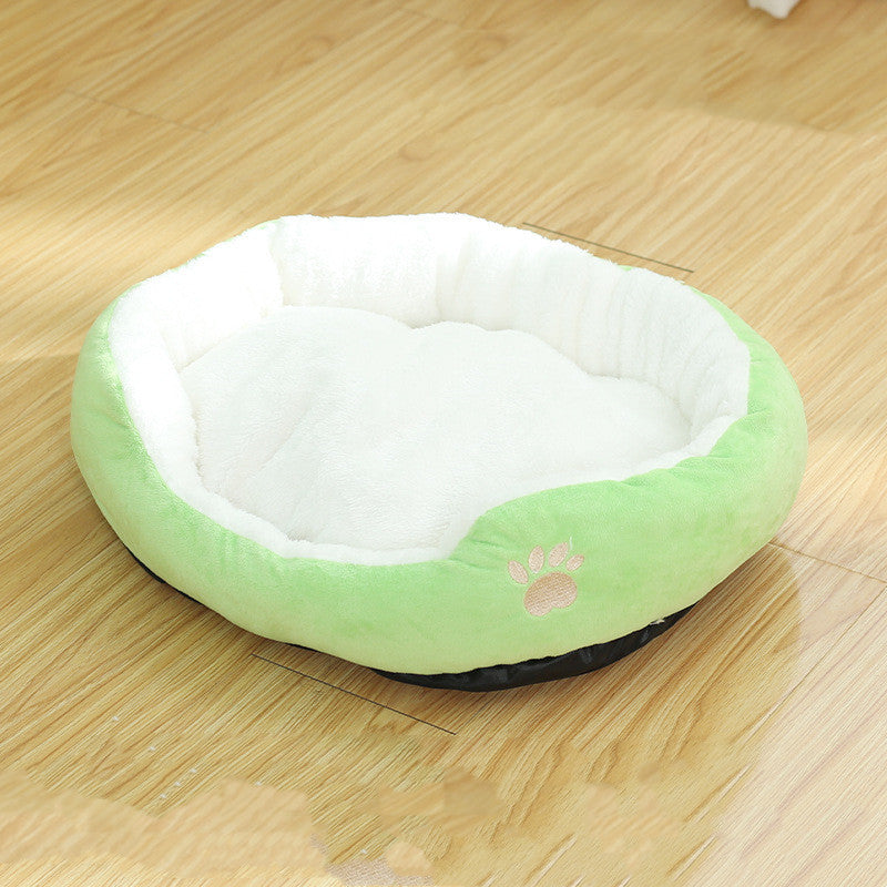 Removable And Washable Cat Round Pet Bed