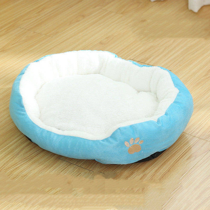 Removable And Washable Cat Round Pet Bed