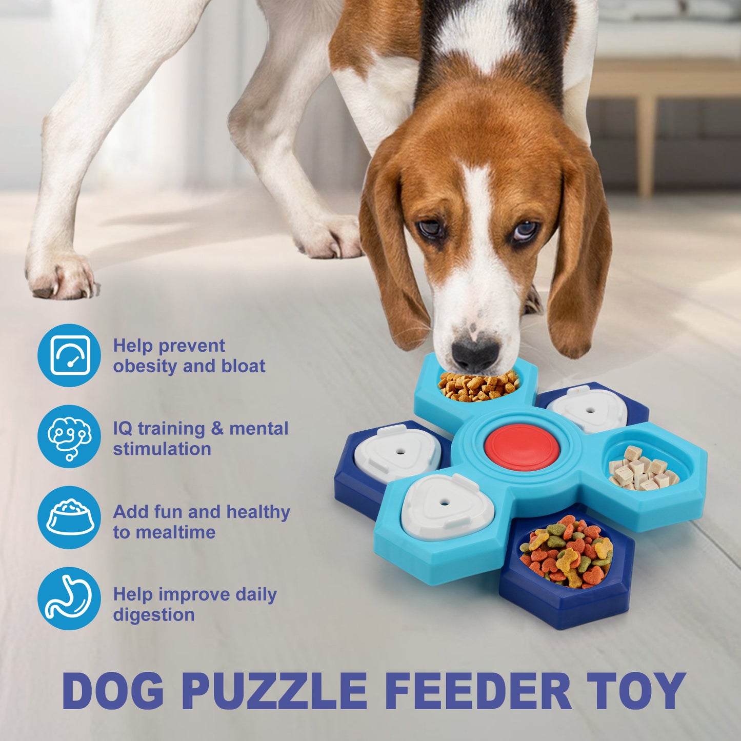 Pets Puzzle Training Slow Feeding Dog Bowl Products