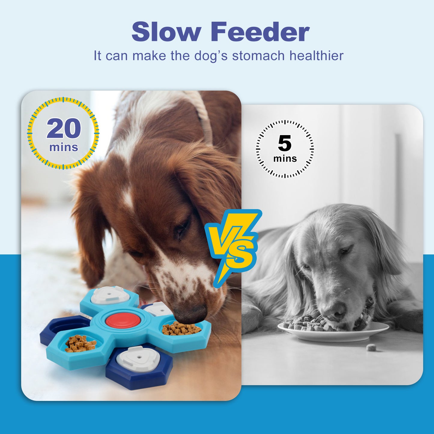 Pets Puzzle Training Slow Feeding Dog Bowl Products