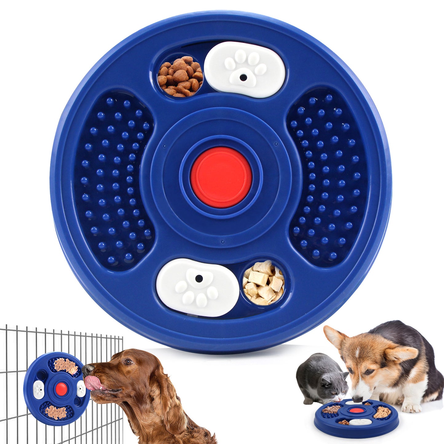 Dog Toy Licking Plate Hiding Pet Relieving Stuffy Training Toys