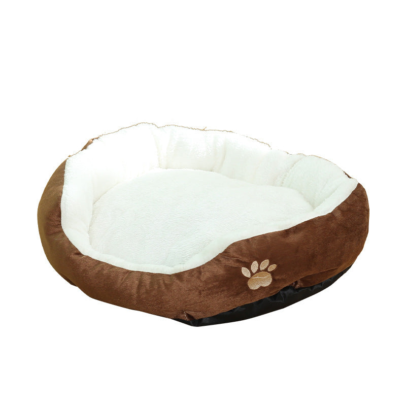 Removable And Washable Cat Round Pet Bed