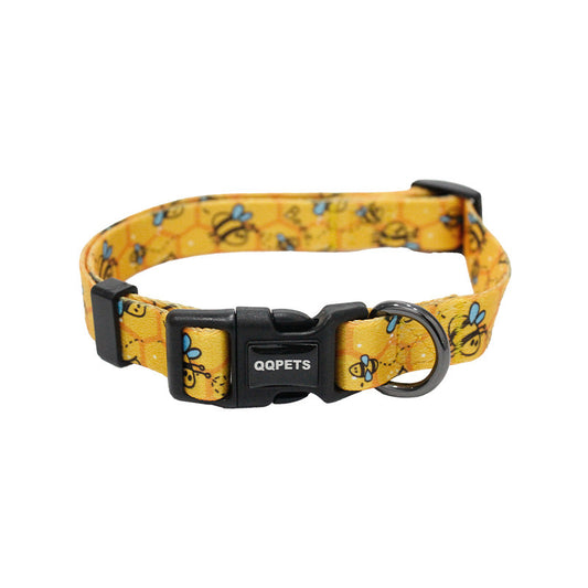 Bee Pattern Dog Collars Products Small And Medium Collars