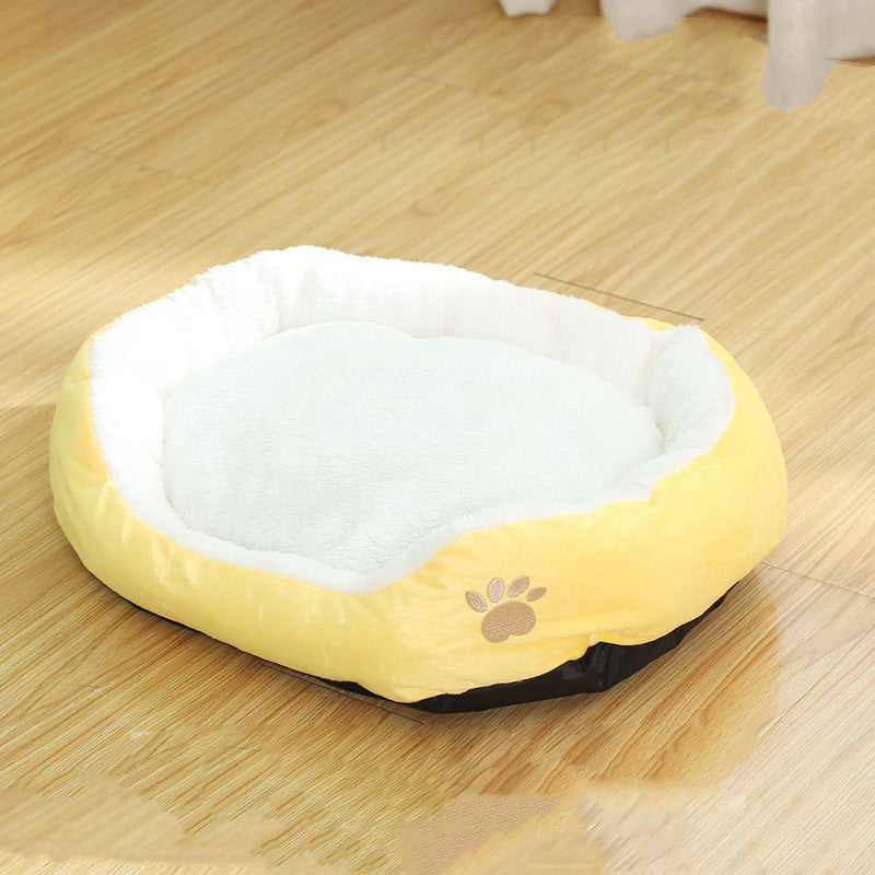 Removable And Washable Cat Round Pet Bed