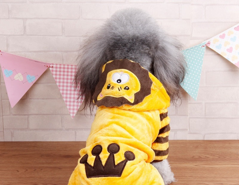 Dog Pet Costumes Dino Cow Lion