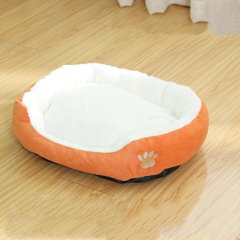 Removable And Washable Cat Round Pet Bed