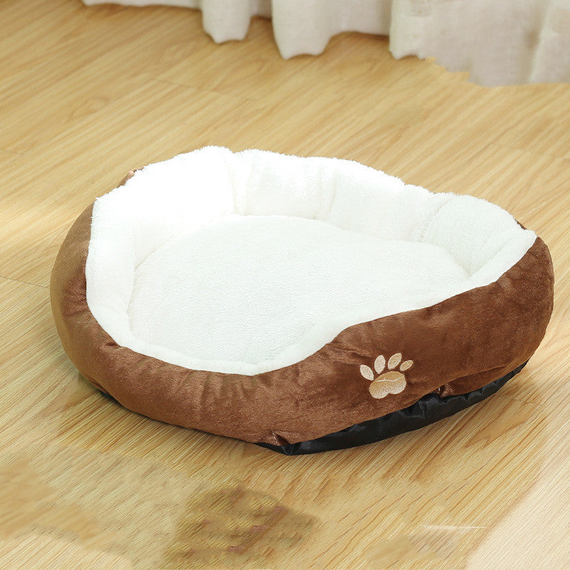 Removable And Washable Cat Round Pet Bed